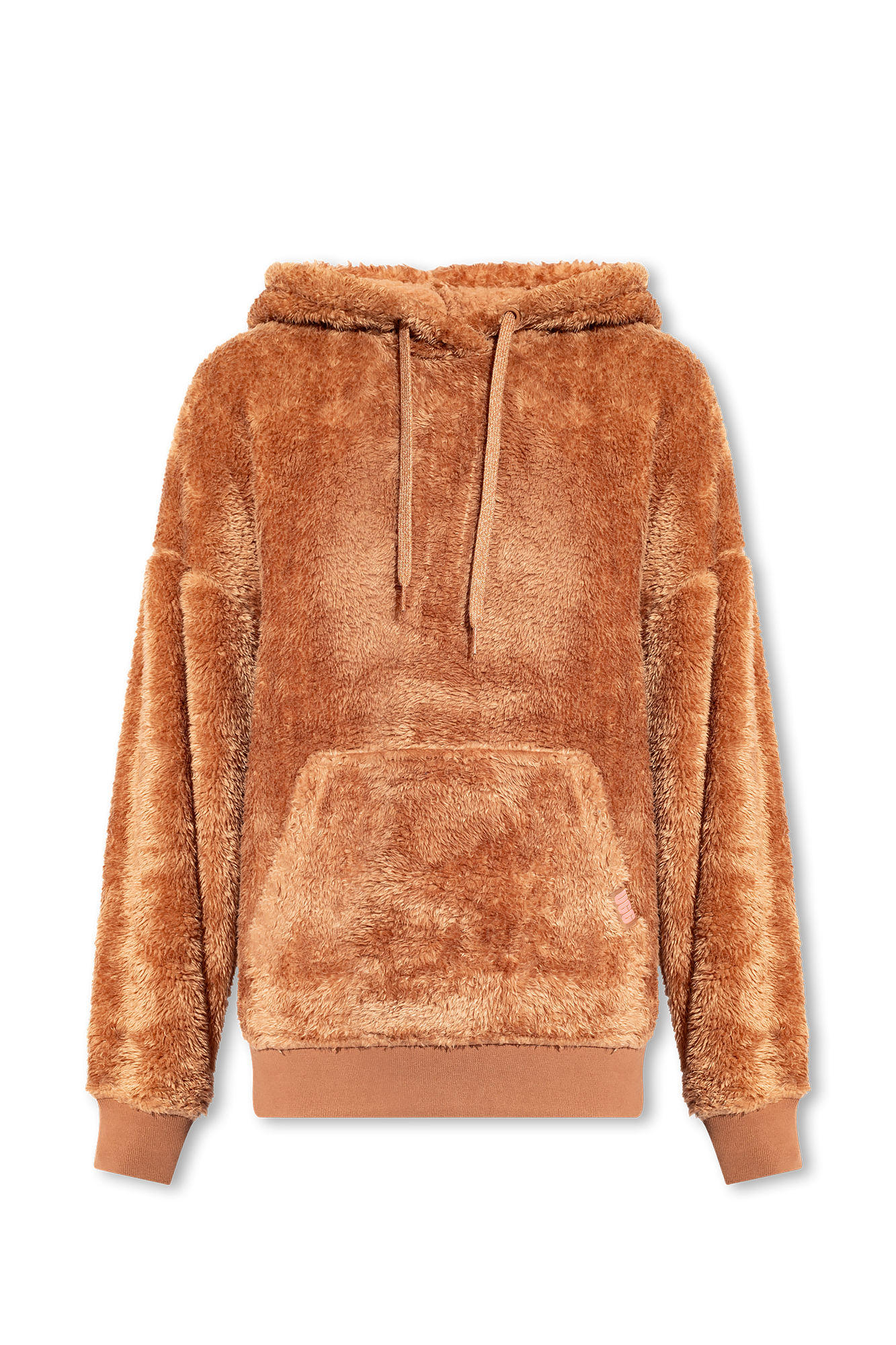 Brown shop fluffy hoodie